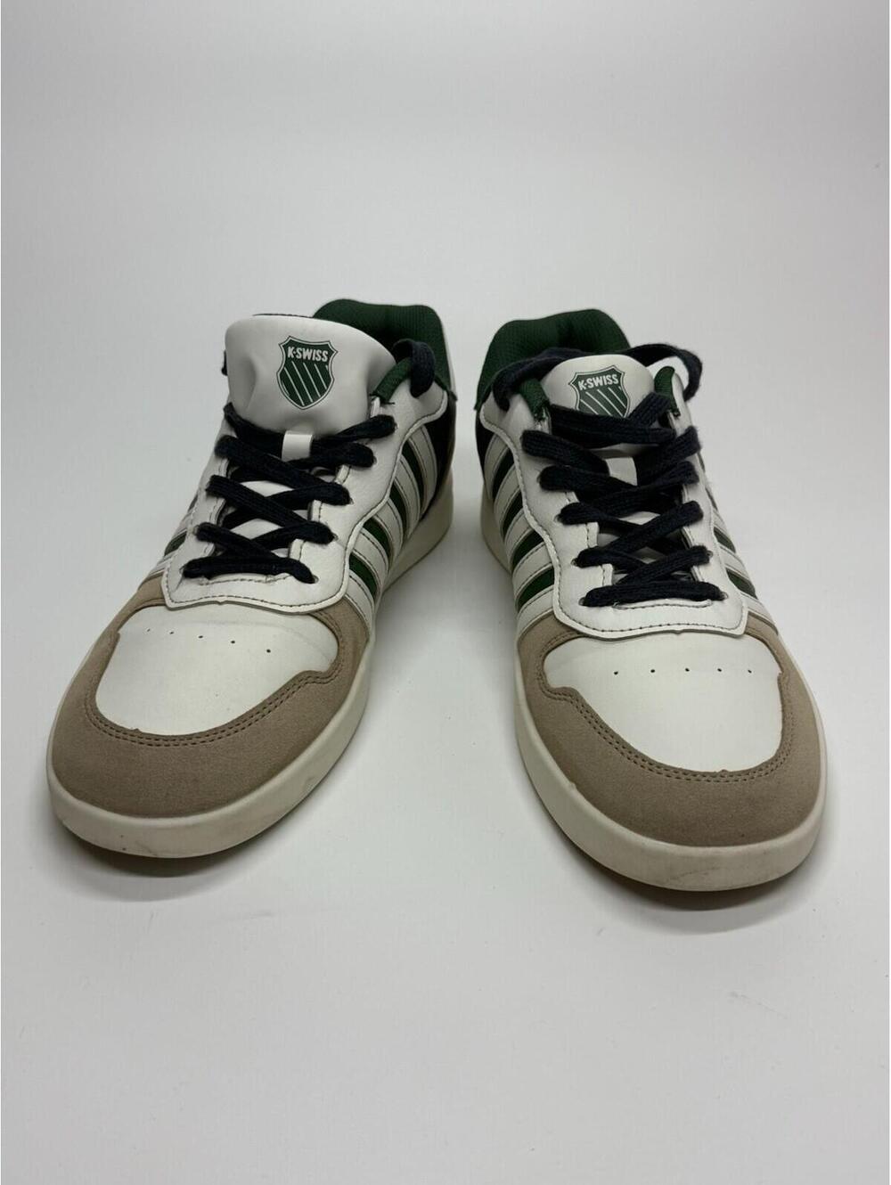 K-Swiss Low Top Sneakers White Green Casual Shoes Men’s 9.5 KSS10082M